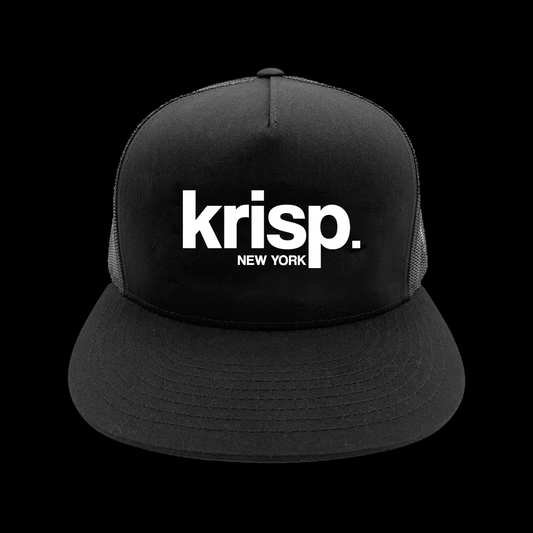 black trucker hat | krisp. New York